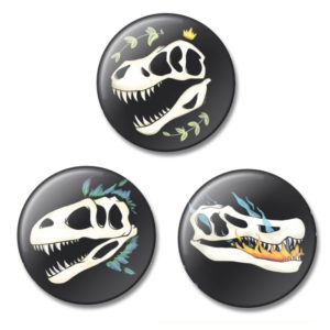 Dino Skull Buttons