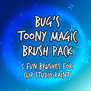 Bug's Toony Magic Brush Pack - 6 Fun Brushes for Clip Studio Paint