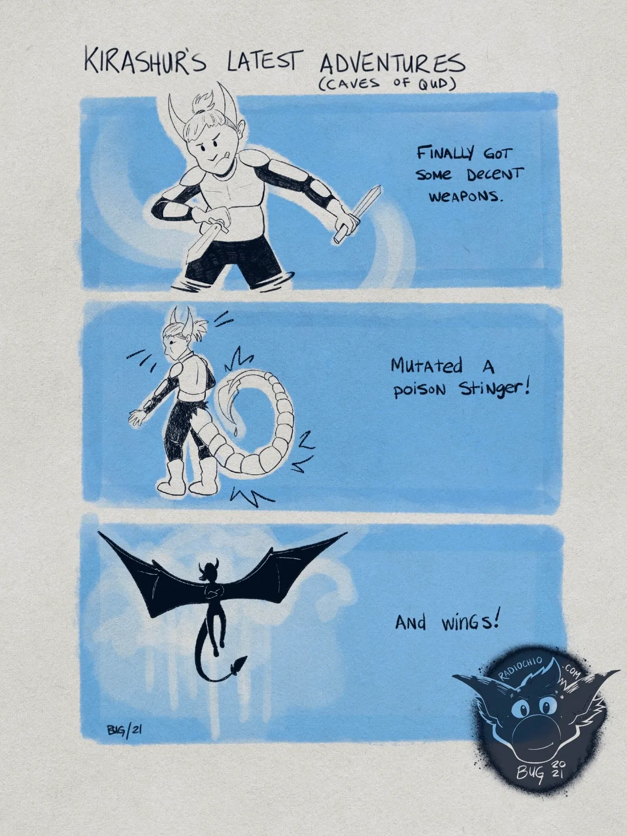 Sketchblog: Kirashur’s latest adventures